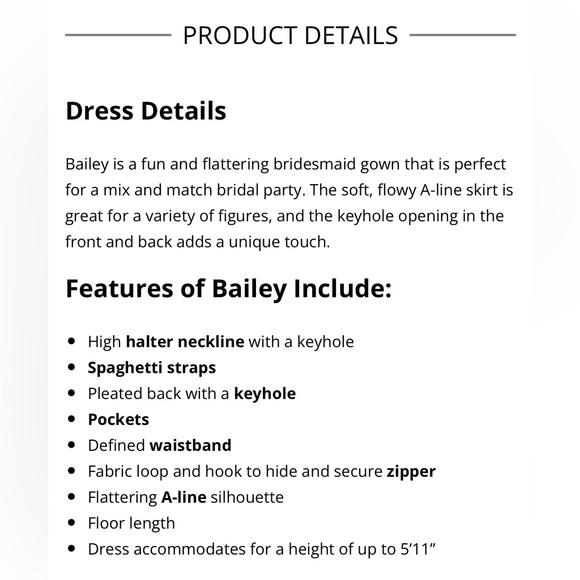 Kennedy Blue Bailey Bridesmaid Dress with pockets in Blush - Picture 3 of 5